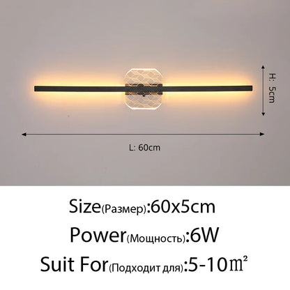 DecorBites™ LED Mirror Wall Lamp for Modern Minimalist Decor