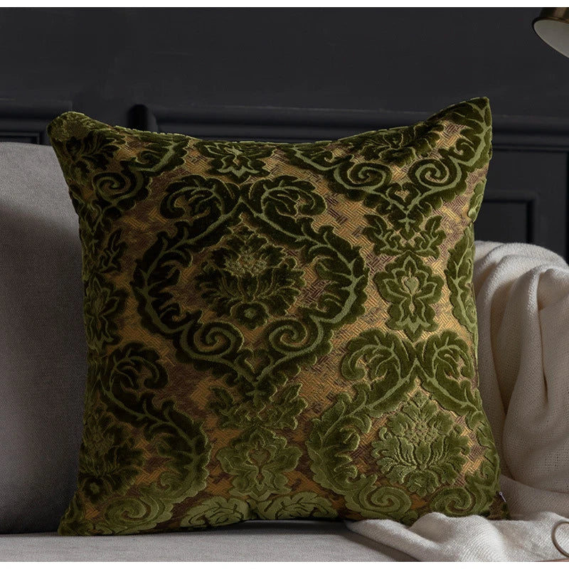 DecorBites™ Damask Cut Velvet Baroque Style Cushion Covers 45x45cm