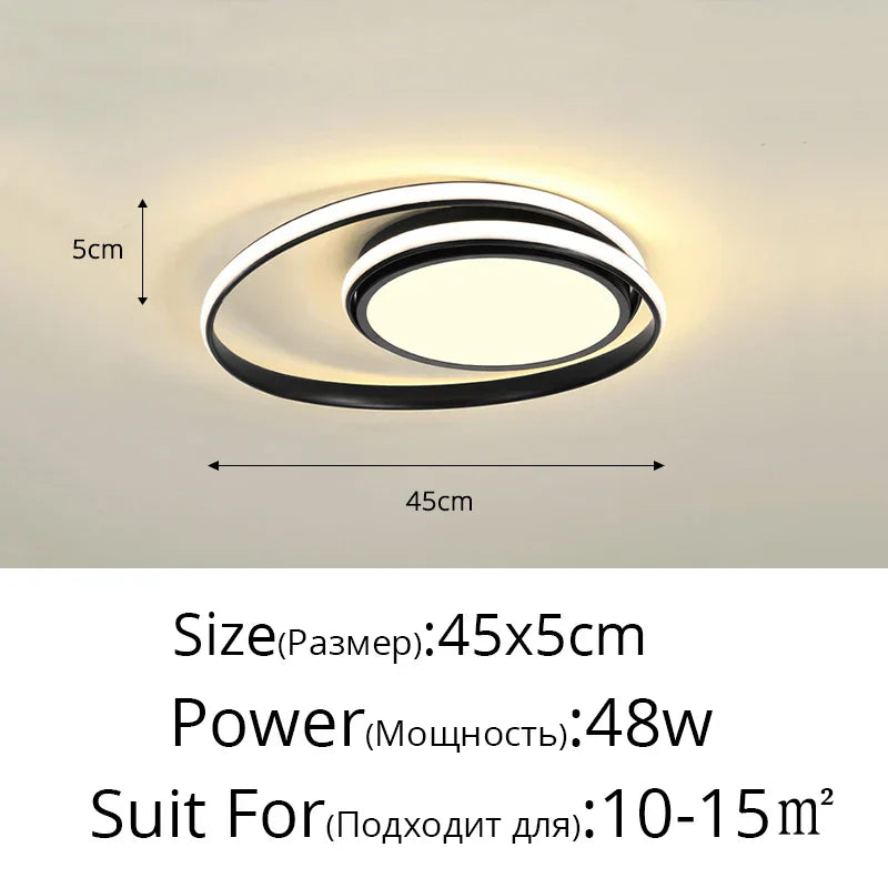 DecorBites™ LED Ceiling Light for Living Bedroom Study Room, Modern Surface Mounted Lamp