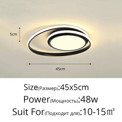 DecorBites™ LED Ceiling Light for Living Bedroom Study Room, Modern Surface Mounted Lamp