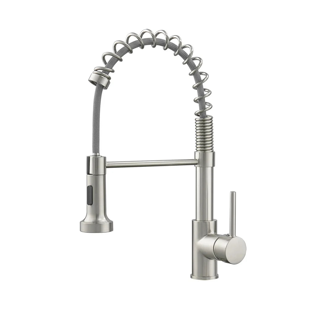 Nickel Rotating Kitchen Faucet