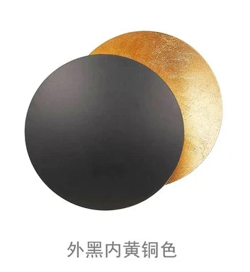 DecorBites™ LED Gold Eclipse Circle Wall Lamp for Bedroom Living Room
