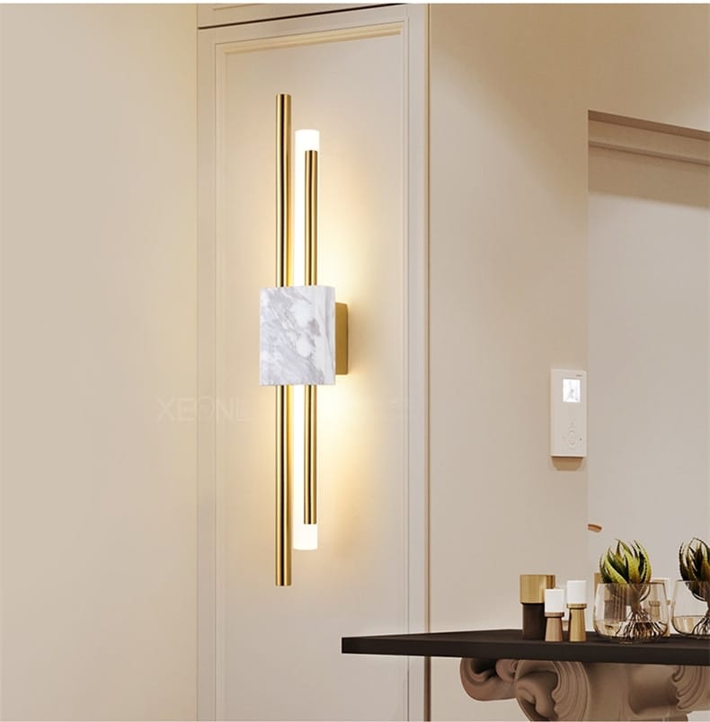 Moderne Marmor LED Wandlampe für Wohnzimmer, Schlafzimmer und Badezimmer