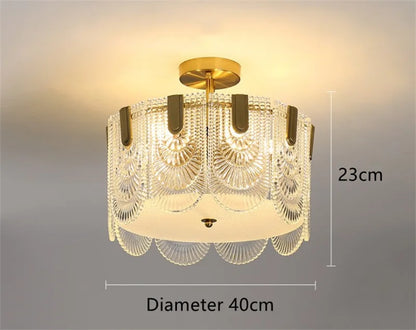 DecorBites™ Art Glass Chandelier: Elegant Luxury Lighting for Living, Dining & Bedroom Rooms