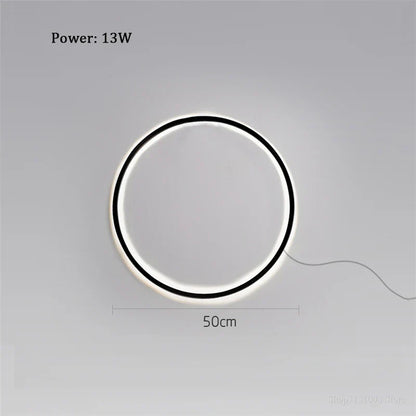 DecorBites™ LED Ring Wall Lamp: Minimalist Living Room Decor & Atmosphere Light