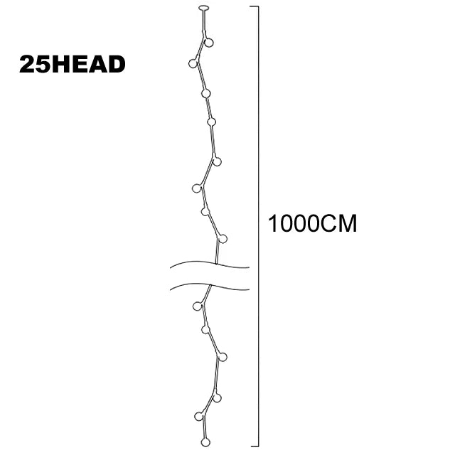 Lámpara de araña de bolas de cristal DecorBites™ para la decoración de escaleras de hoteles y villas