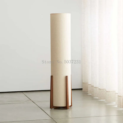 DecorBites™ Chinese Zen Wooden Floor Lamp for Living Room Bedroom Sofa Bedside