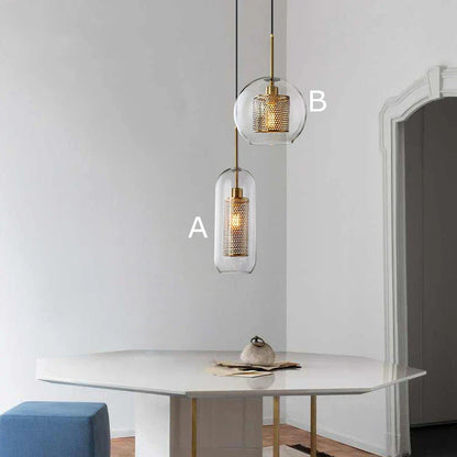 Lámpara colgante LED con bola de cristal DecorBites™ para una iluminación moderna nórdica en dormitorio, cocina y sala de estar.