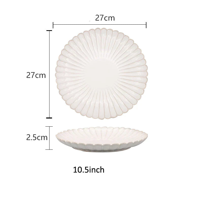 DecorBites™ Ceramic White Glaze Dinnerware Set