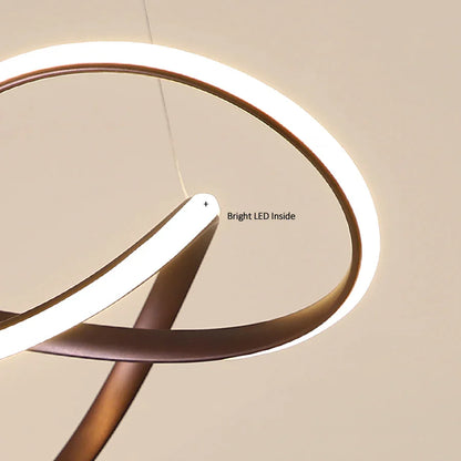 DecorBites™ LED Irregular Aluminum Acrylic Chandelier for Dining Room Pendant Lighting