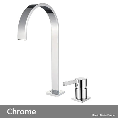 DecorBites™ Brushed Gold Basin Faucet Single Handle Widespread Bathroom Sink Mixer Tap