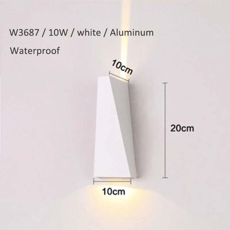 DecorBites™ Dual Head 10W LED Wall Lamp for Bedroom Foyer, Waterproof Modern Outdoor Fixture