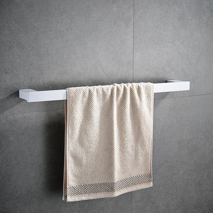 DecorBites™ 7-Piece Bathroom Hardware Set in White for Towels and Toiletries