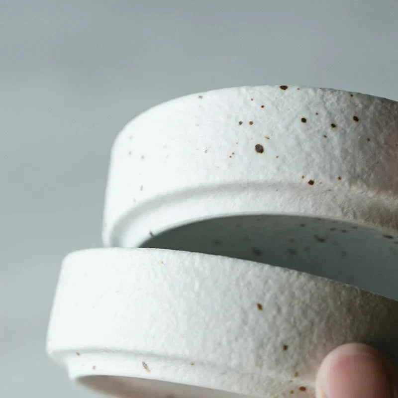 DecorBites™ Ceramic Dinner Plate Set - Round Western Meal Plate, Steak Dish, Rice Bowl