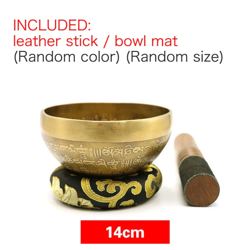 Cuenco tibetano DecorBites™ de 24 cm para musicoterapia, yoga y meditación