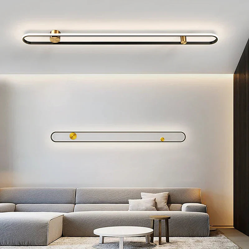 DecorBites™ LED Black Acrylic Wall Lamp for Bedroom Living Room Aisle Kitchen Balcony