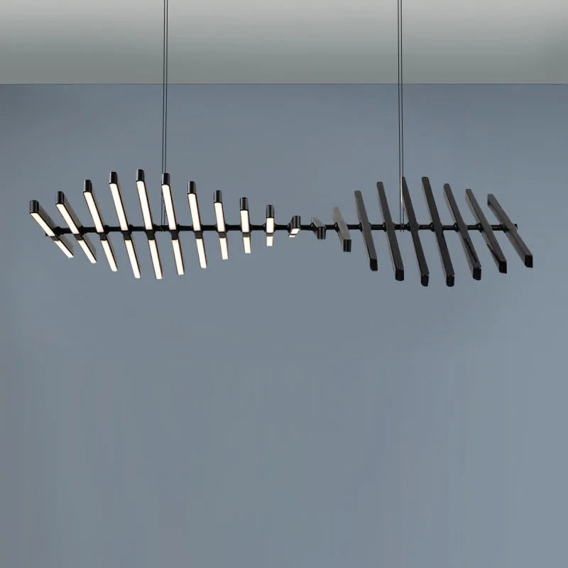 DecorBites™ LED Chandelier: Modern Nordic Loft Hanging Light for Living Room, Restaurant, Bar