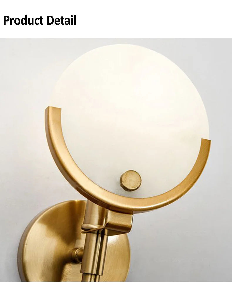 Lámpara de pared DecorBites™ Creative Marble: Nueva luz nórdica minimalista de lujo para sala de estar, dormitorio, pasillo.