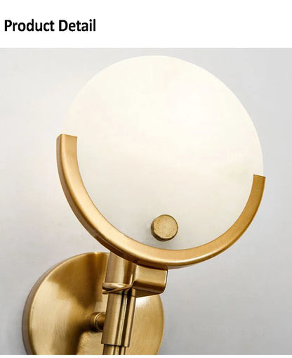Lámpara de pared DecorBites™ Creative Marble: Nueva luz nórdica minimalista de lujo para sala de estar, dormitorio, pasillo.