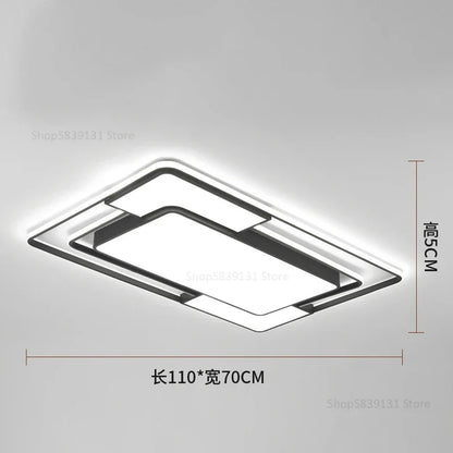ديكوربايتس™ مصباح سقف LED هندسي: إضاءة نوردية عصرية فاخرة لديكور غرفة المعيشة