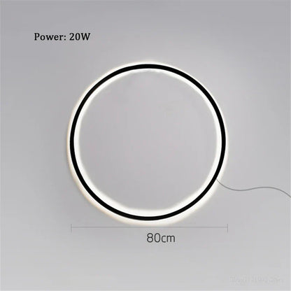 DecorBites™ LED Ring Wall Lamp: Minimalist Living Room Decor & Atmosphere Light