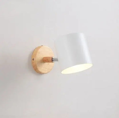 Aplique de pared LED DecorBites™ de madera, moderno, con base E27 para iluminación de pasillos