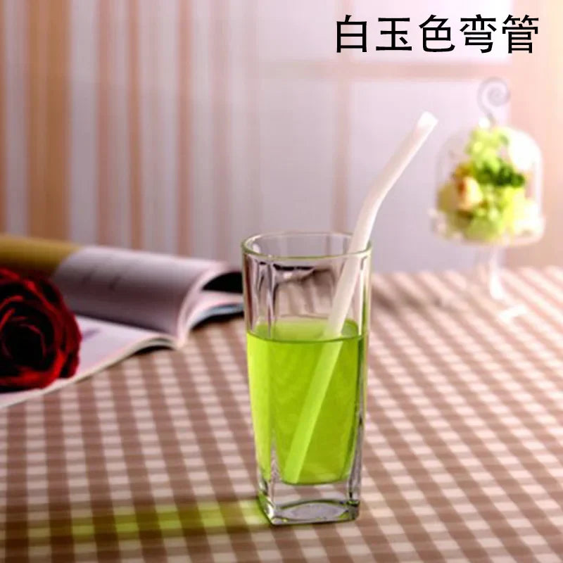 DecorBites™ Glass Drinking Straw: Eco-Friendly & Colourful Bar Accessory