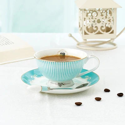 Juego de té DecorBites™ de porcelana fina, tetera Phnom Penh, tazas, platos, decoración para el hogar