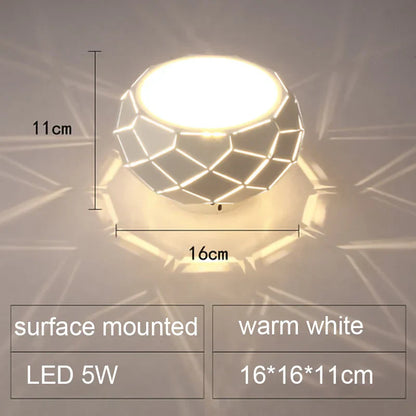 DecorBites™ LED Ceiling Light: Simplicity 5W 12W Dimmable Cylinder Lamp for Aisle Corridor