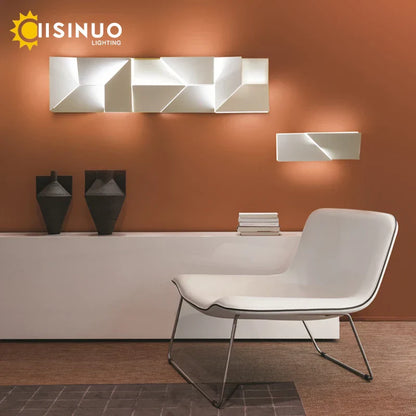 Lámpara de pared interior DecorBites™ con diseño geométrico para dormitorio, sala de estar, escalera y decoración del hogar.
