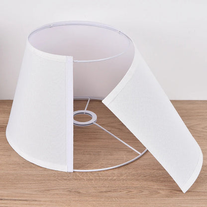DecorBites™ 30cm White Fabric Lampshade for E27 Ceramic Desk Bedside Floor Table Lamps