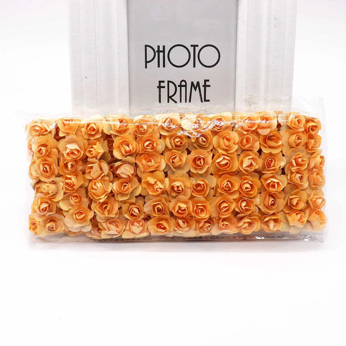 DecorBites™ 144 piezas de flores de papel artificiales de 2 cm para decoración de bodas y manualidades