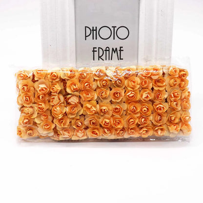DecorBites™ 144 piezas de flores de papel artificiales de 2 cm para decoración de bodas y manualidades