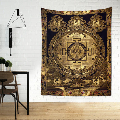 Dragon Totem Tarot Tapestry Wall Hanging Mandala Witchcraft Boho Hippie Bed Sheet Decobites Tarot Tapestry