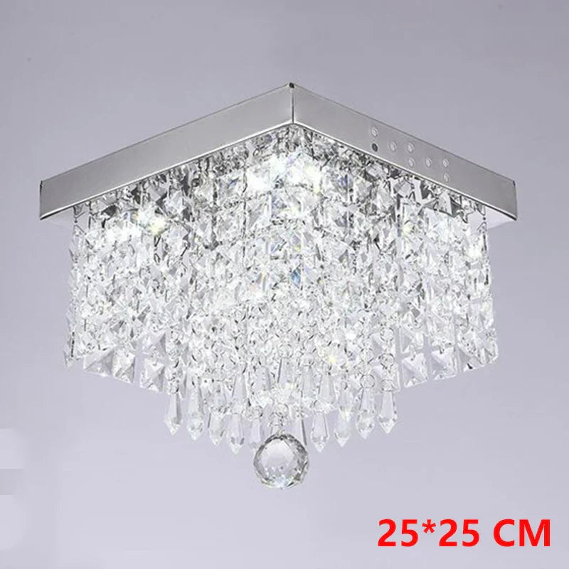 DecorBites™ Crystal Chandelier Ceiling Lamp - Entrance Kitchen Chandeliers Fixtures Home Decor