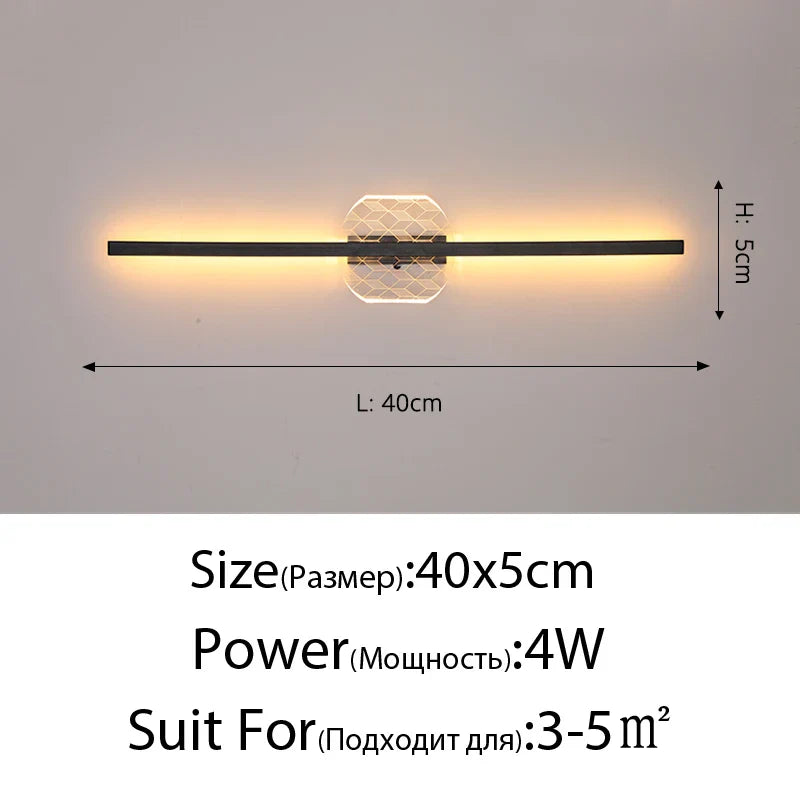 DecorBites™ LED Mirror Wall Lamp for Modern Minimalist Decor