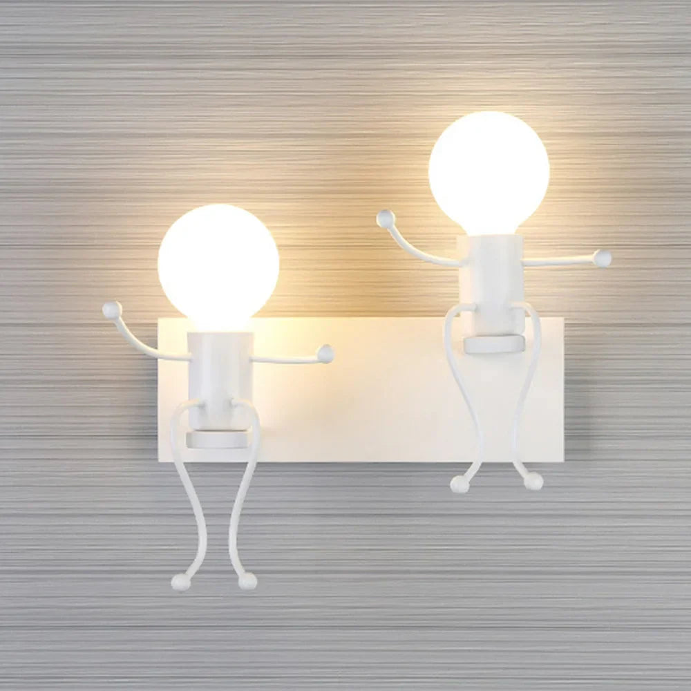 DecorBites™ Little Iron Man Cartoon Wall Sconce for Kids Room, Bedroom, Kitchen - Modern Design