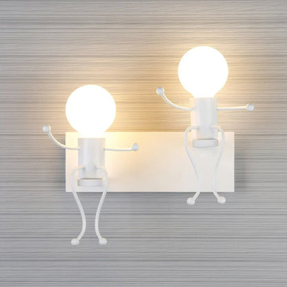 DecorBites™ Little Iron Man Cartoon Wall Sconce for Kids Room, Bedroom, Kitchen - Modern Design