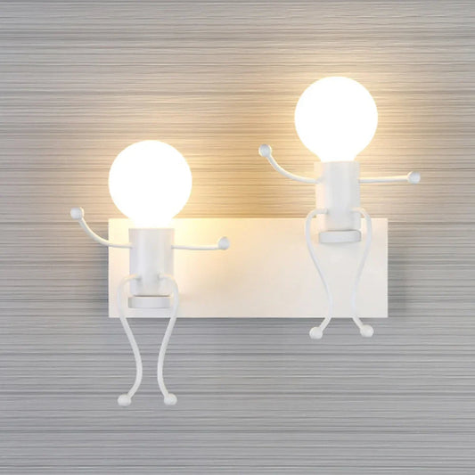 DecorBites™ Little Iron Man Cartoon Wall Sconce for Kids Room, Bedroom, Kitchen - Modern Design