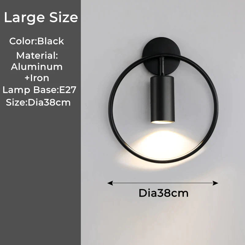 DecorBites™ LED Wall Lamp: 180º Rotation Bedside Sconce, Indoor Lighting Fixture, E27 Bulb Home Decor