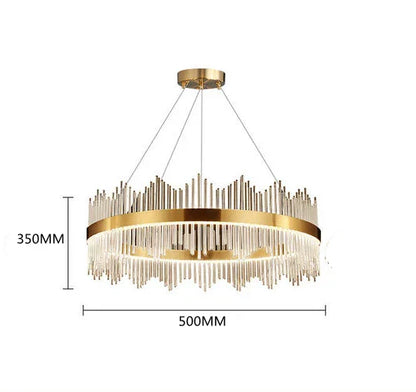 DecorBites™ Crystal Chandelier Pendant Light Modern Luxury Dining Room Bedroom Lamp