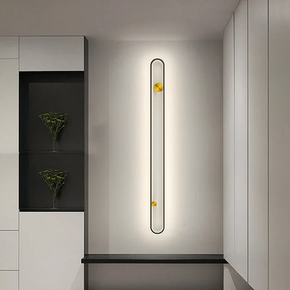 DecorBites™ LED Black Acrylic Wall Lamp for Bedroom Living Room Aisle Kitchen Balcony