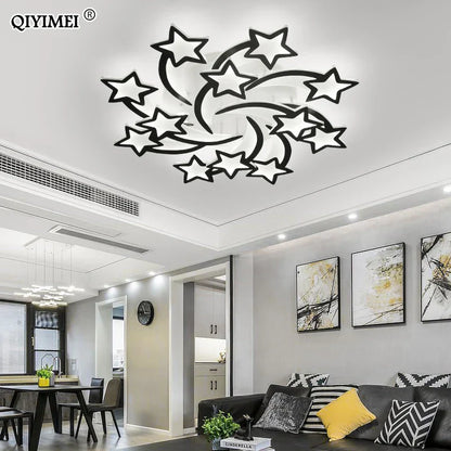 DecorBites™ LED Chandelier: Modern Dimmable Indoor Lighting for Bedroom, Hall, Living Room
