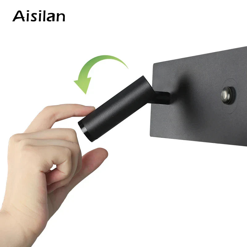 DecorBites™ Adjustable LED Wall Sconce, 3W CRI 97, Touch Dimmable Switch, 3-CCT Angle