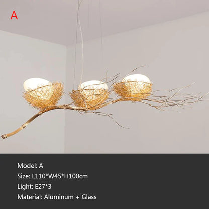 DecorBites™ Bird's Nest LED Pendant Light for Dining Room, Cafe, Bar, Restaurant Decor