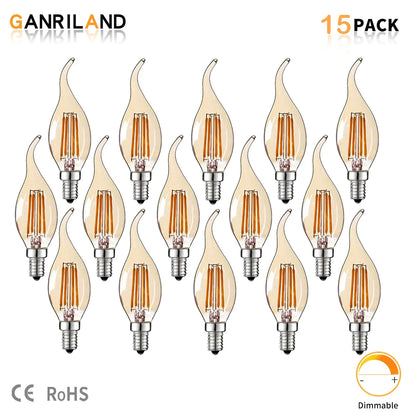 DecorBites™ Dimmable LED Filament Bulb 4W E14 220V 2200K Candle Light