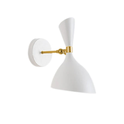 مصابيح حائط نورديك باللونين الأسود والأبيض من DecorBites™ مع مفتاح، إضاءة ديكورية صناعية حديثة لغرفة المعيشة