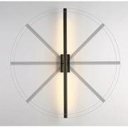 Decorbites™ Tubos Metálicos Lineales LED Luz de Pared Dorada para Sala de Estar Moderna y Espejos de Baño