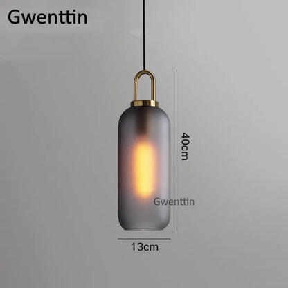 DecorBites™ Luxe Glass Ball Pendant Lights: LED Nordic Hanging Lamp for Home Art Decor