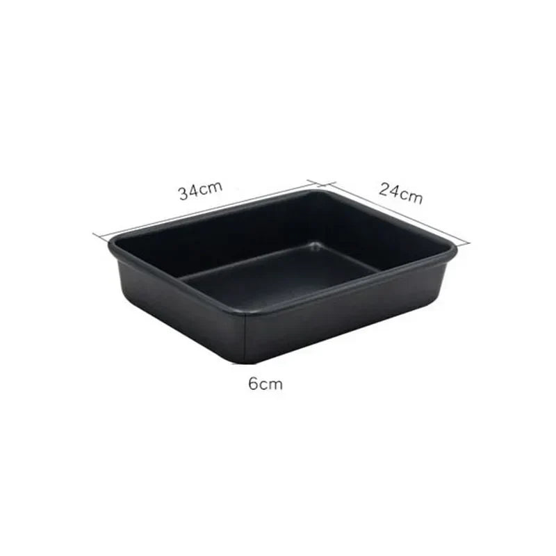 DecorBites™ Carbon Steel Cake Baking Tray Non-Stick Bread Mold Bakeware